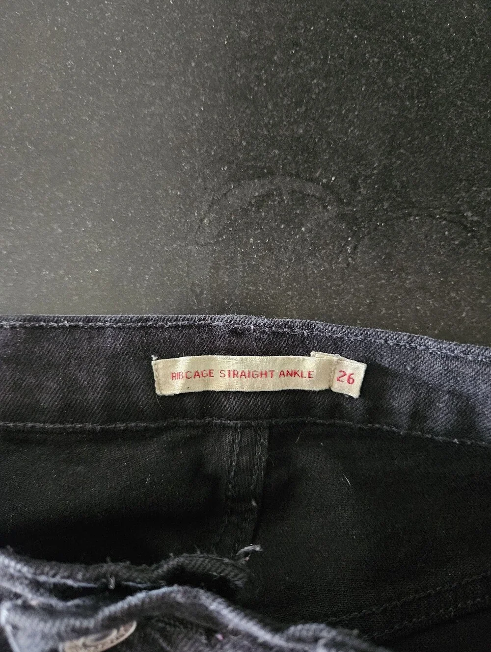 Levi's Ribcage Straight Ankle W26xL29 Black